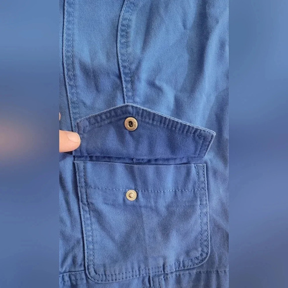 Ruby Rd. Petite Cropped Blue Jacket Size 8P - Picture 3 of 13